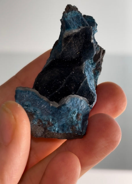Velvety Blue Shattuckite Geode PM0981