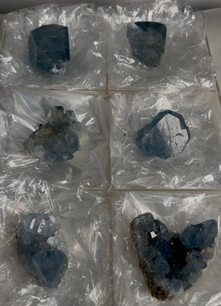 6 Pieces ! Blue Celestite Lot from Madagascar