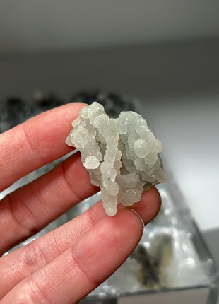 18 Pieces ! Druzy Blue Chalcedony with Apophyllite Lot