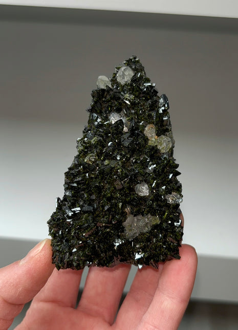 High Grade Forest Green Epidote with Quartz