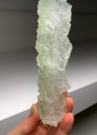 Stunning Green Halite Stalactite
 - From Lubin mine, Poland