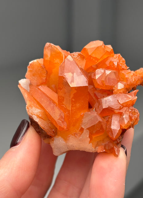 Tangerine Quartz from Diamantina, Brazil