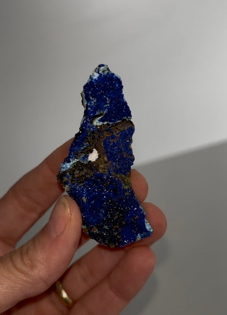 Brilliant Blue Azurite Specimen - uncommon locality !