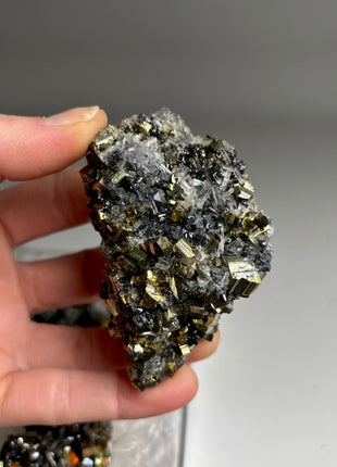6 Pieces ! High Grade Pyrite, Sphalerite with Needle Quartz Lot