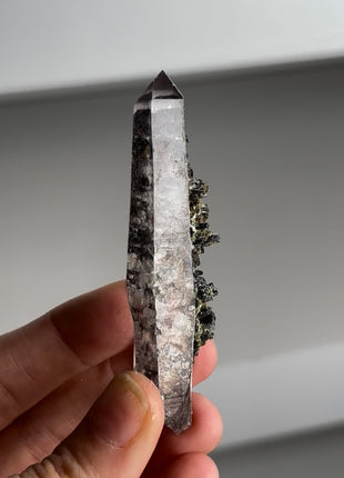 New ! Glittery Hematite Lithium Phantom Quartz