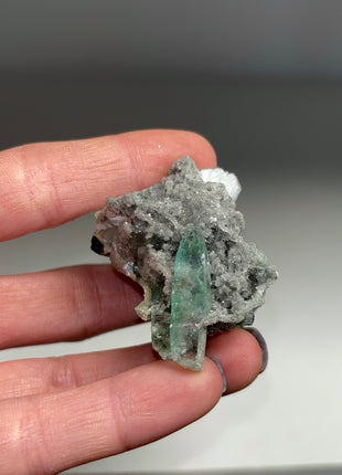9 Pieces ! High Grade Green Apophyllite with Stilbite, Chalcedony
