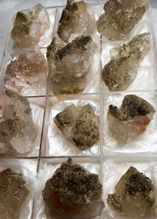 12 Pieces ! Unusual Quartz, Pyrite lot