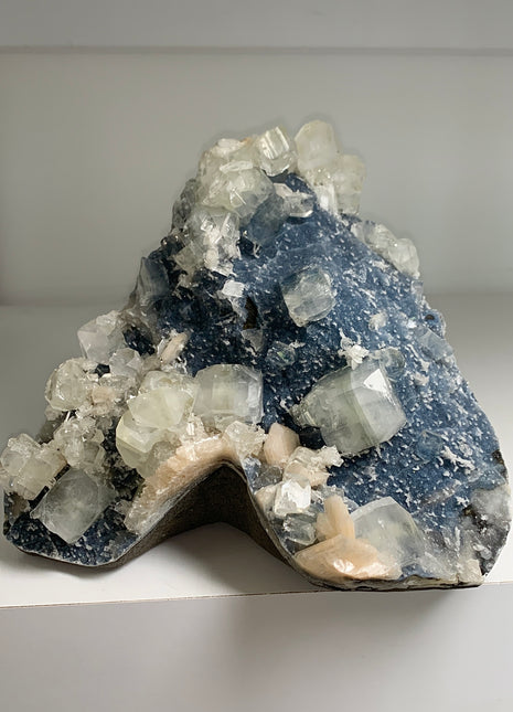 Dreamy Blue Chalcedony with Apophyllite and Stilbite !!