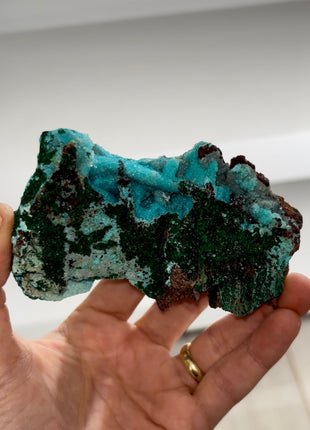 Druzy Blue Chrysocolla - Tenke mine, Congo