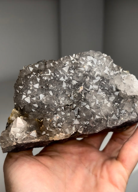 Rare ! Cumberland Habit Quartz on Blue Fluorite