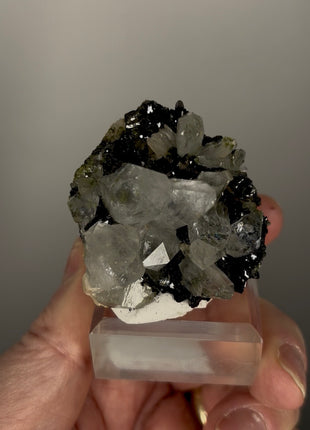 Forest Green Epidote with Quartz