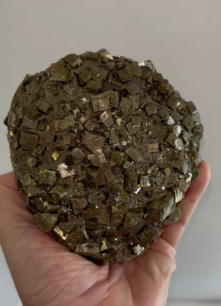 Stunning ! Cubic Pyrite Disco Ball Specimen