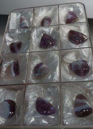 12 Pieces ! Very High Grade Lavender Agate Lot