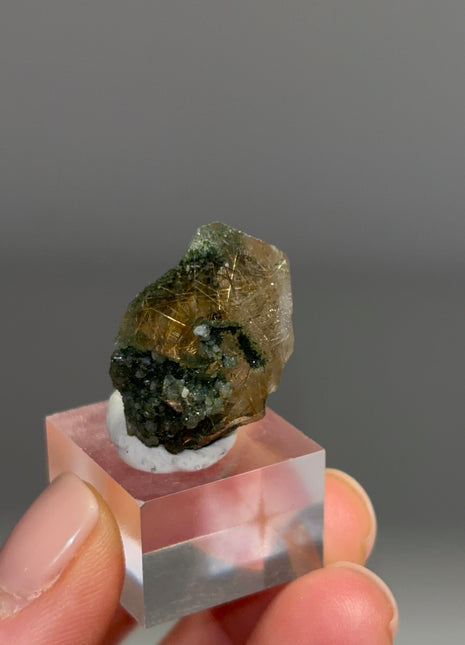 Rutile Green Chlorite Quartz - From Himachal Pradesh, Himalayas