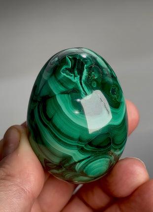Green Malachite Egg from Congo PM1162