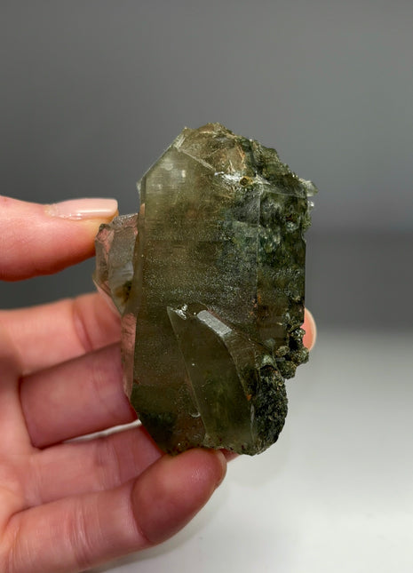 Rutile Green Chlorite Quartz - From Himachal Pradesh, Himalayas