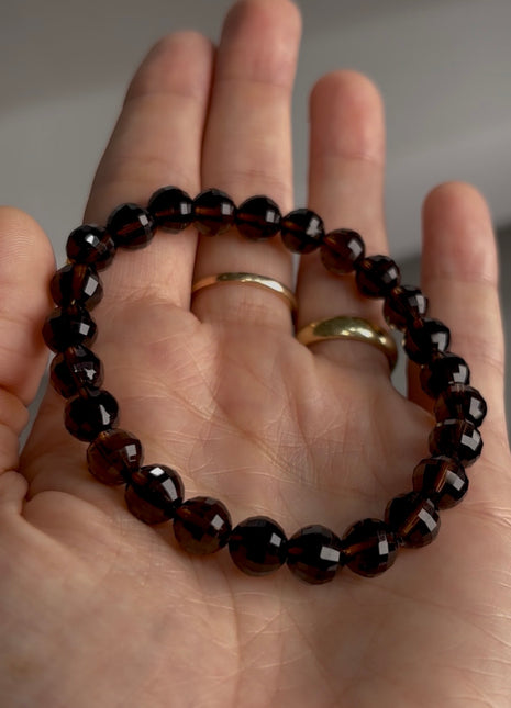 Amazing ! Dark Smoky Quartz Bracelet
