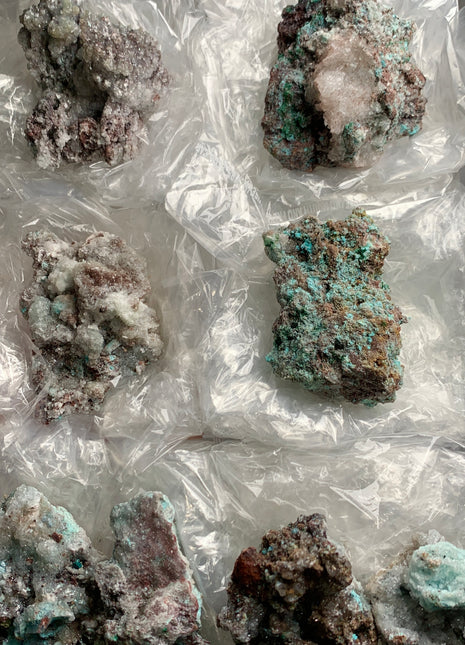 Rare Blue Aragonite Lot from Mexico - 8 Pieces !