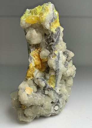 Aragonite with Sulphur - Giumentaro mine - Collection # 117