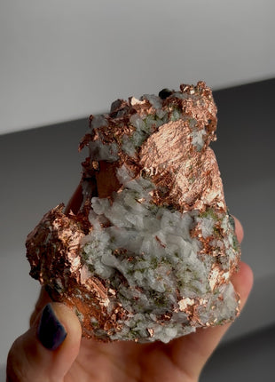 Copper Ore with Quartz and Epidote - From Keweenaw Peninsula, Michigan PM1582