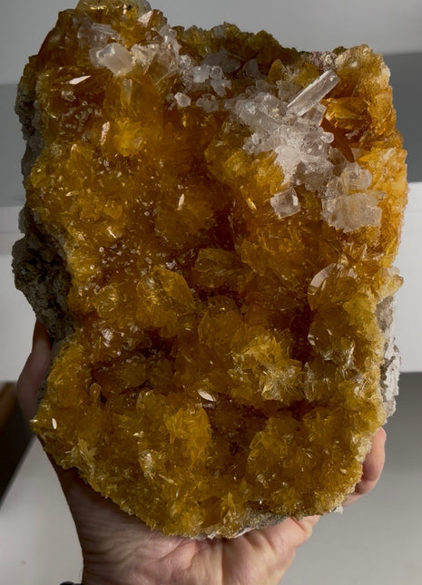 Exquisite Golden Selenite with Halite from Peru