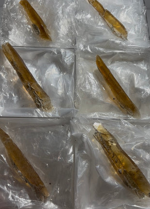 6 Pieces ! Honey Color Selenite Lot from Spain