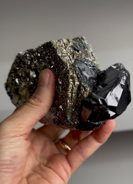 Pyrite after Pyrrhotite with Huge Sphalerites