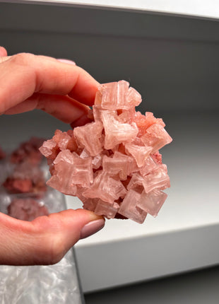 9 Piece Lot ! High Grade Pink Halite from Searles Lake, California