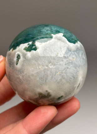 Green Moss Agate Sphere