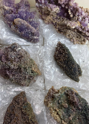 Grape Agate Lot - From Sulawesi, Indonesia - 6 Pieces !