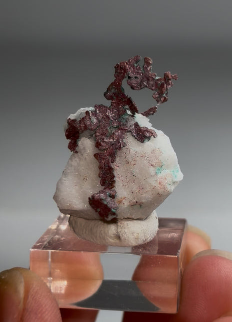 Native Copper on Quartz