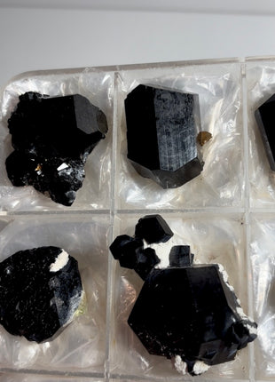6 Pieces ! Black Tourmaline Lot - From Namibia