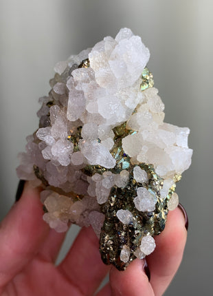 Calcite with Chalcopyrite - From Trepca Mine, Kosovo