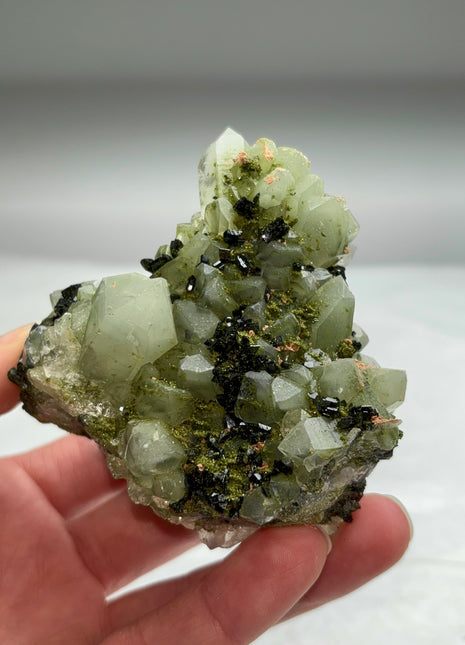 Green Quartz with Epidote