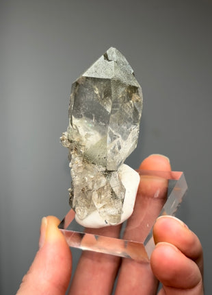 Green Chlorite Quartz - From Chamonix, French Alps