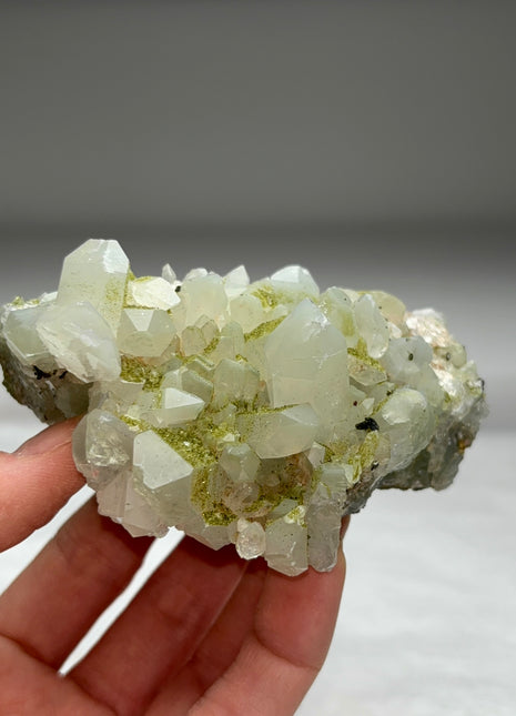 Druzy Green Epidote with Quartz