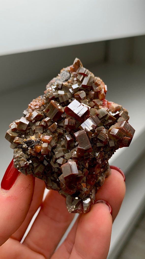 Red Vanadinite with XL Crystals - From Midelt, Morocco