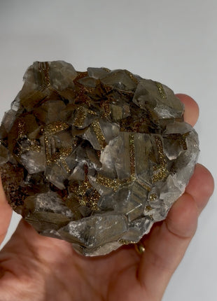 Mercedes Calcite with Pyrite Terminations Collection # 811