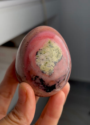 Rare Dendritic Pink Opal Egg