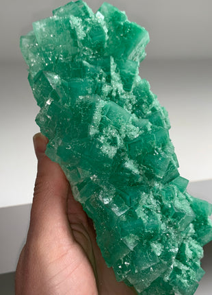 Rare Green Halite with Atacamite inclusion - From Lubin mine, Poland