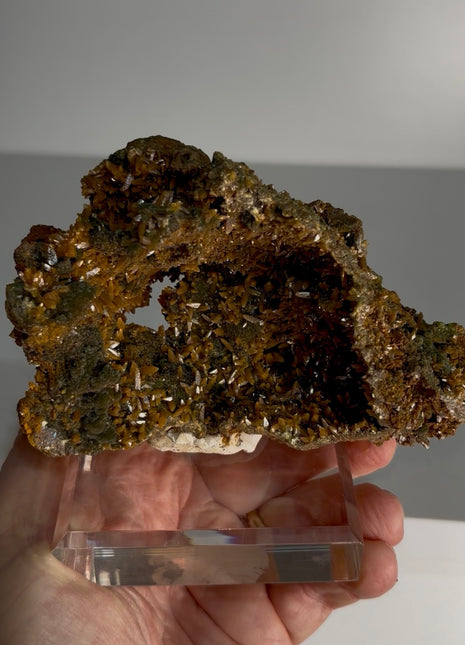 Wulfenite with Mimetite Geode