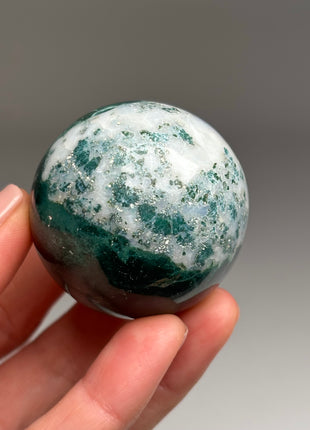 Green Moss Agate Sphere