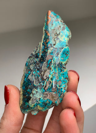 New ! Copper Ore and Blue Chrysocolla in Chalcedony !