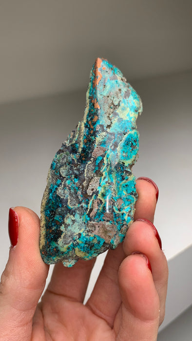 New ! Copper Ore and Blue Chrysocolla in Chalcedony !