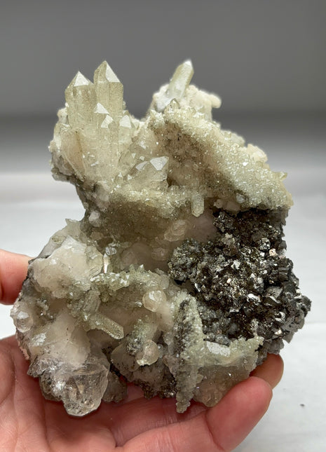 Quartz with Pyrite, Fluorite, Calcite Collection # 492