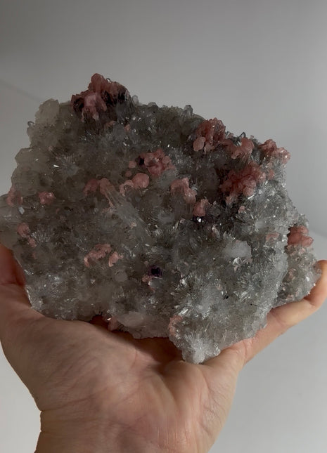 Quartz with Rhodocrosite Collection # 666