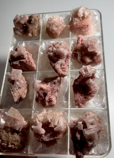 12 Pieces ! Pink Halite Lot