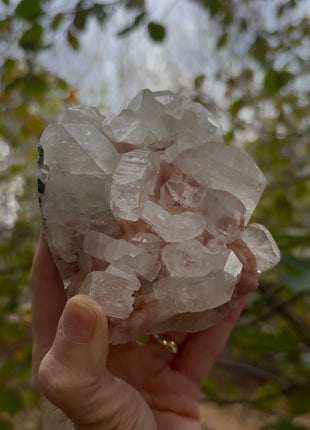Tabular Apophyllite with Pink Stilbite