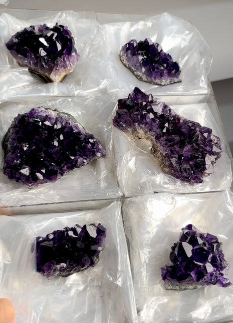 6 Pieces ! High Grade Amethyst Lot from Uruguay