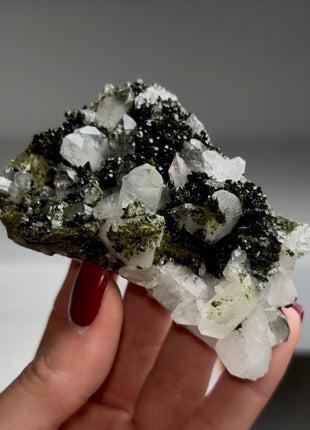 Forest Epidote with Quartz